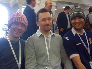 Smelly Scotsmen surround Chris